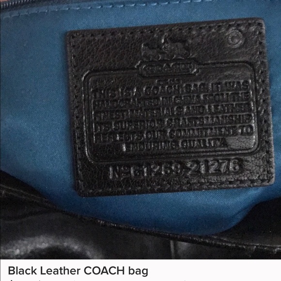 Black Coach XL Handbag - Picture 4 of 5